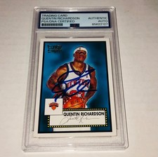 Quentin Richardson 2005-06 Topps 52 Style #21 Signed Card Auto PSA RARE