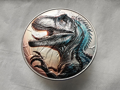 T-Rex Dinosaur American Silver Eagle 1oz .999 trex Limited Silver
