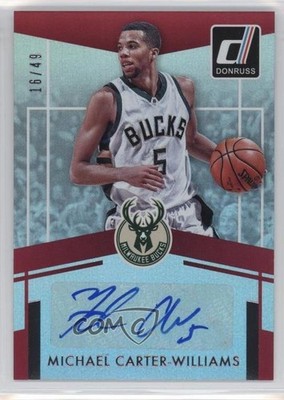 2016 Panini Donruss Elite Signatures 16/49 Michael Carter-Williams #69 Auto fm0