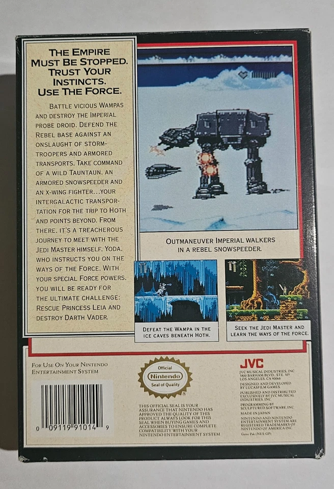 Star Wars El Imperio Contraataca NES incluye insertos manuales e imágenes Foto 3 de 4