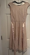 Women’s Tahari Pink Sleeveless Zip Up Midi Dress Size 12