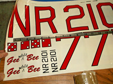 2large 14 Scale Gee Bee R-2 Kit K-107 Waterslide Decal Good Condition.