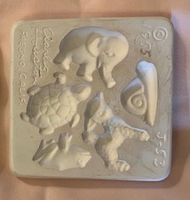Vintage Charles Houston 1955 Ceramic Press Mold J-53 Baby Animals Lamb Pig Frog