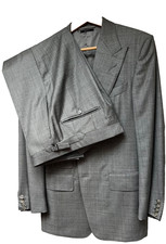 TOM FORD Men's Sharkskin Suit 100% wool O’Connor-style 38 chest RRP £4399