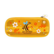 Legami - Wonderwow Bee Theme Pencil Case, 2 Compartments and Inner Pen Holder, I