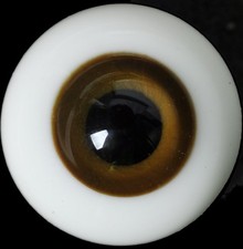 New 18mm Flatback Dark Brown Glass BJD Eyes for 1/3 1/4 BJD Doll