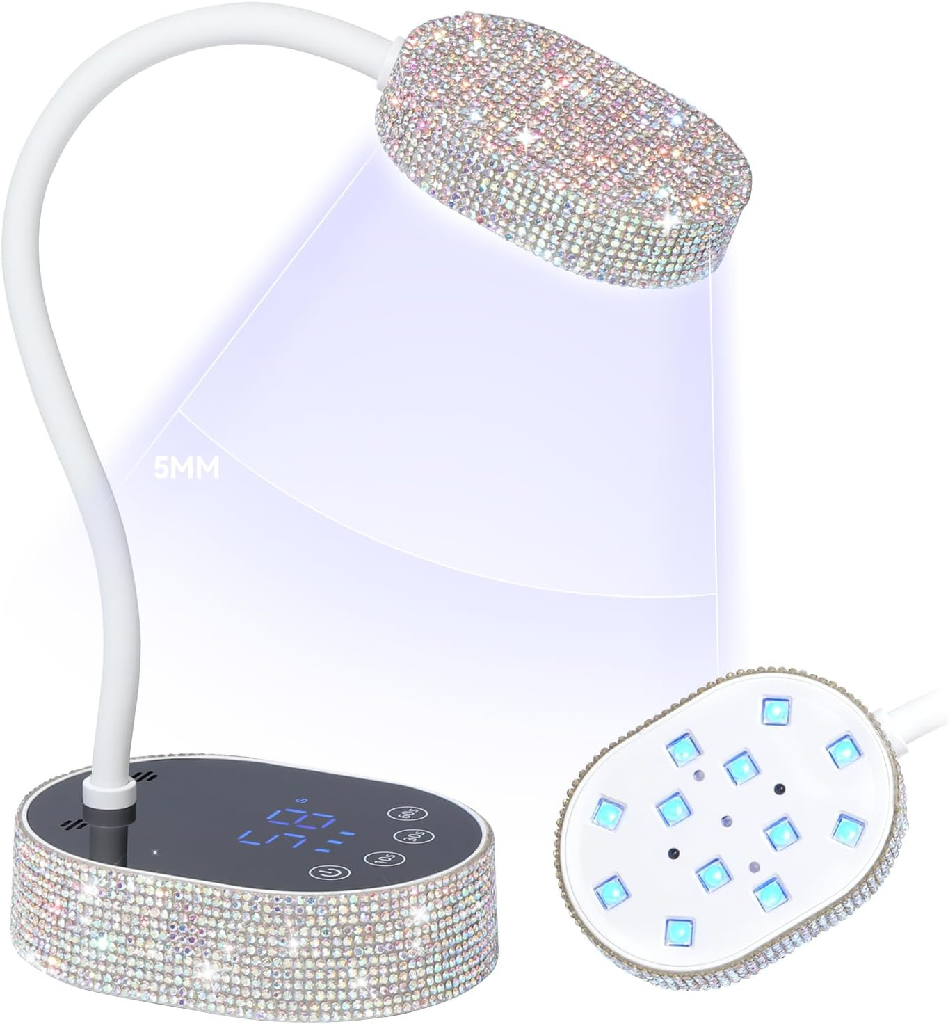 Mini Lampada UV Unghie Gel 36W Girevole USB: Fornetto LED Professionale