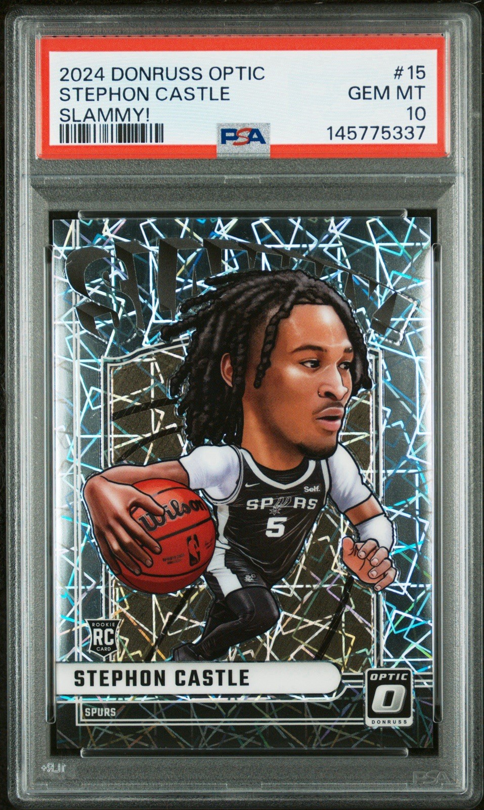 2024-25 Panini Donruss Optic Slammy! Stephon Castle #15 RC PSA 10
