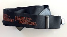 Harley Davidson Suspenders Black Orange Adjustable Clip-On I 