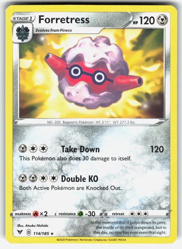 Forretress 114/185 SWSH04: Vivid Voltage Pokemon Rare EN Lightly Played
