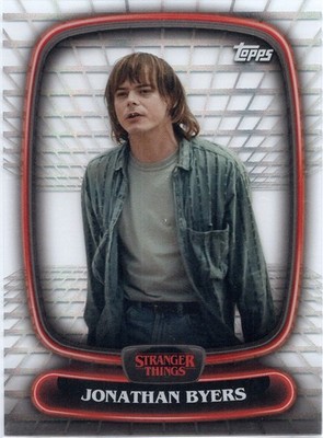 2025 Topps High Tek Stranger Things JONATHAN BYERS #4 Hawkins Lab Pattern