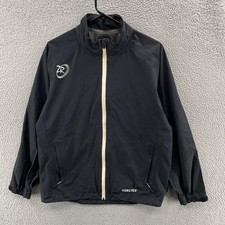 Zero Restriction Jacket Mens Large Black Gore Tex Paclite Shell Waterproof Golf