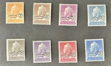 Australia-Christmas Island 1958 Overprint Short Set (8 Of 10, 50c,$1 Short) MH