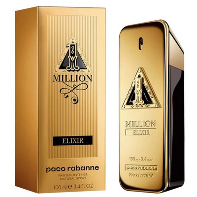 1 Million Elixir 3.4 oz Paco Rabanne Men's Parfum Intense Spray