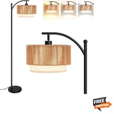 Floor Lamps for Living Room with 12W LED Bulb, Arc Floor Lamp with 3 Color Te...