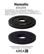 NUMATIC 606206 SCHLEPPB&Uuml;RSTE 410MM TRECSYSTEM - NUMATIC PAD HOLDER 16"