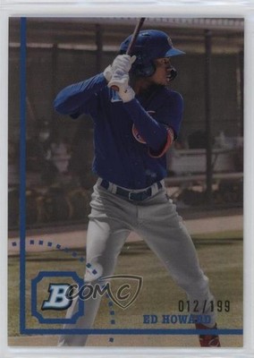 2022 Bowman Heritage Chrome Prospects Refractor 12/199 Ed Howard #BHPC-32 uk2