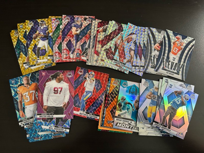 2025 Mosaic football 45+ Card Parallel Lot No Dupes - Base, RC, Inserts