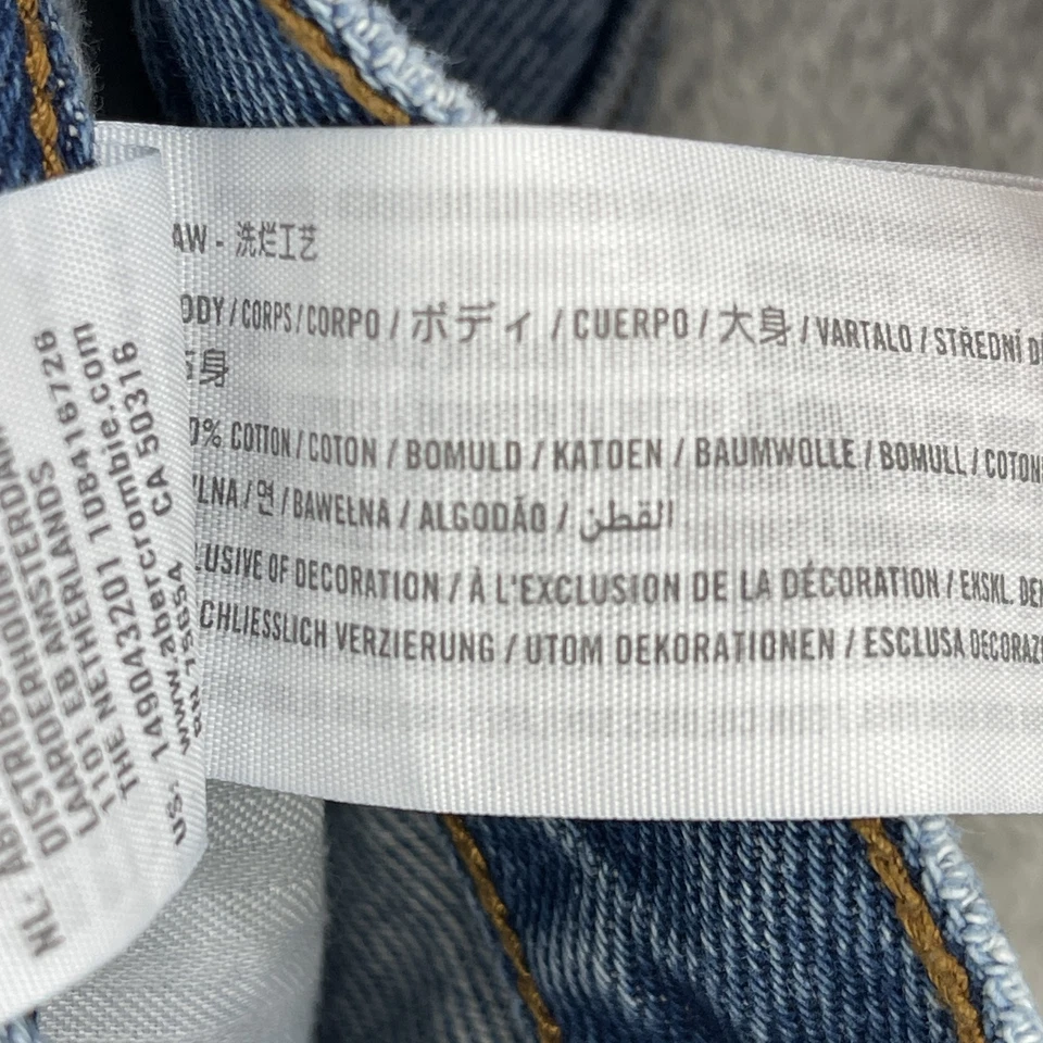 Шорты женские Abercrombie & Fitch 4 джинсовая ткань средняя посадка бойфренд изгиб любовь бедствие - Изображение 4 из 4