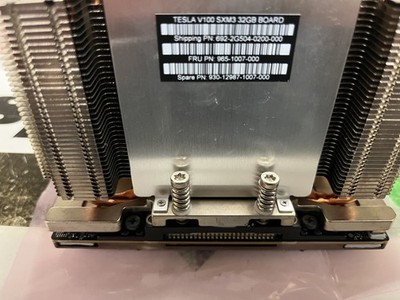 Nvidia Tesla V100 SXM3 32GB 699-2G504-0200-000 GPU w/Heatsink 692-2G504-0200-000