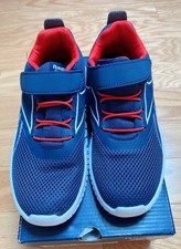 NIB Reebok Flexagon Energy KI Kids Blue Red Training Shoes Size 2 G57461