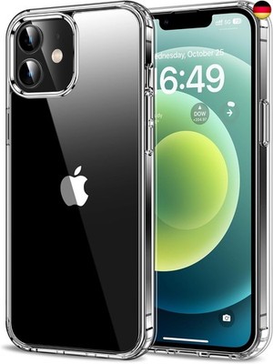 HOOMIL Crystal Clear Hülle für iPhone 12/iPhone 12 Pro, Anti Gelb Durchsichtig H