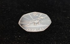 2012 london OLYMPIC WRESTLING 50p-Fifty Pence coin, issued 2011,great condition - Available on eBay