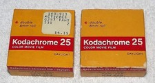 Kodachrome 25 Color Movie Film 2 Rolls Double 8mm Daylight-Expired 1977-78