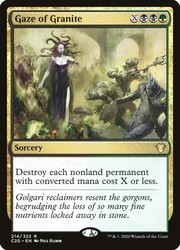Gaze of Granite 214/322 Commander 2020 Rare