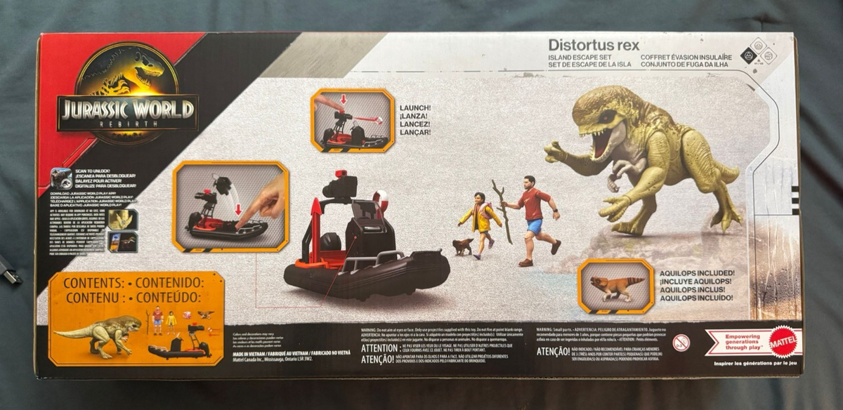 Jurassic World Rebirth Distortus Rex Island Escape Pack NEW / IN