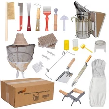 Beekeeping Supplies Bee Keeper Starting Kit 22 Pcs Beekeeping Tool Kit Bee Sm...