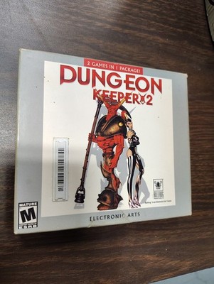 Dungeon Keeper 1 & 2 Combo Folding-Pack PC Game Bullfrog CD-Rom