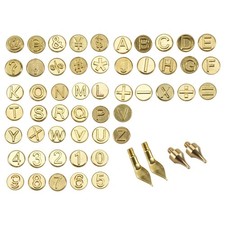 56 Pieces Wood Burning Tip Letter Set Including