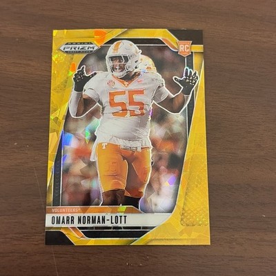 2025 Panini Prizm Draft Picks - Omarr Norman-Lott #12p RC Gold Ice Prizm  