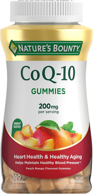 Nature S Bounty Coq10 Gummies, Supports Heart Health, Coq10 200Mg, Peach Mang...