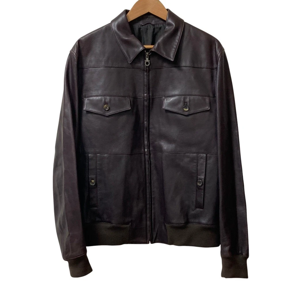 Salvatore Ferragamo Leather Outer Shell Jackets for Men for Sale