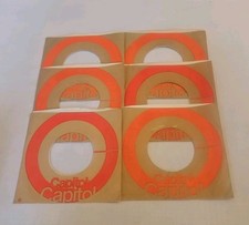 45 RPM 7" RECORD SLEEVES CO. SLEEVE 6 PACK SEE PHOTOS Capitol Records SLV355