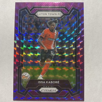 2023-24 Panini Prizm EPL Issa Kabore Purple Mosaic /140 #295 Luton Town