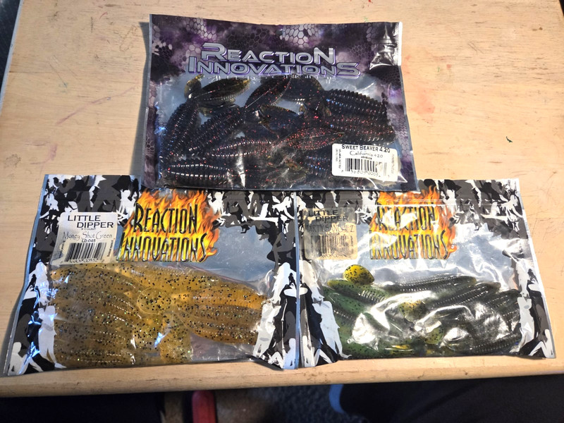 Reaction Innovations soft plastic lot of 3, New in package