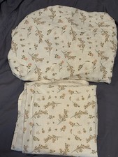 Konssy Muslin 100 Cotton Set Of 2 Crib Sets Peachy Brown Floral Patterns.