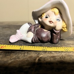 Vintage Handpainted Ceramic Garden Gnome Pixie Elf