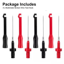 4Pcs Electronic Wire Piercing Probe Clip Tester Tool for Automotive Diagnostic