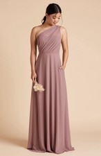 NWT Birdy Grey Kira size large dark mauve pink bridesmaid dress prom wedding