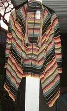 NWT Polo Ralph Lauren Southwestern Aztec Serape Poncho Sweater S/P MSRP 598