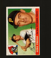 1955 Topps #205 Gene Freese Rookie RC VG-EX Pittsburgh Pirates MLB Vintage Card. rookie card picture