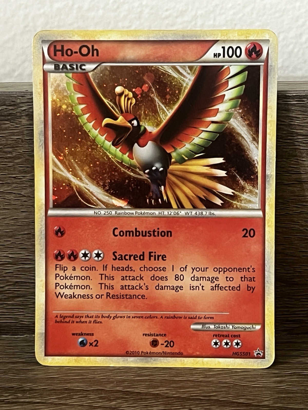 Pokemon Card Ho-Oh HGSS01 Holo Promo Heart Gold Soul Silver Near Mint