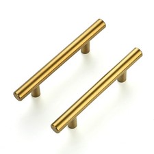 Ravinte 32 Pack 5 Inch Cabinet Pulls Brushed Brass Stainless Steel Kitchen