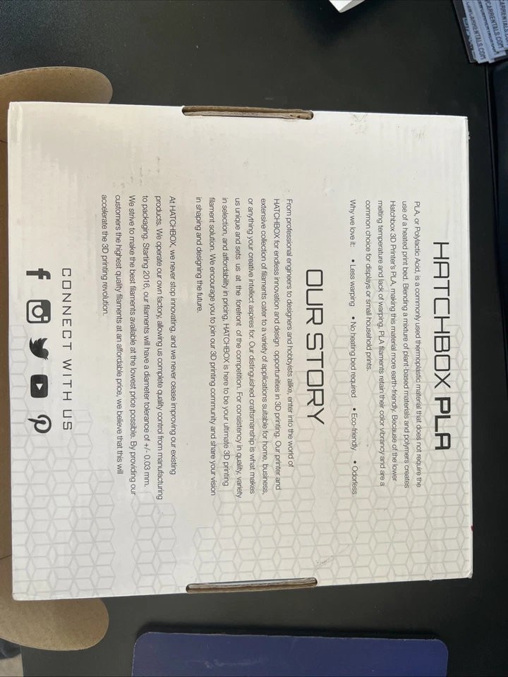 HATCHBOX PLA 1,75 mm Impresora 3D Filamento SEDA BRONCE 1 kg Carrete Bolsa Sellada Foto 4 de 4