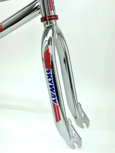 Skyway BMX Fork, OLDSCHOOL GT BMX SE RETRO T/A CHROME 1" FORK 20" THREADED NEW