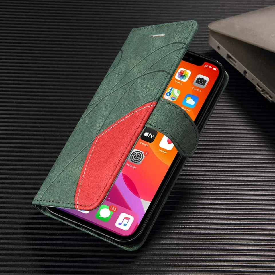 For iPhone 11 12 Pro Max XR SE 6s 7 8 Plus Wallet Card Holder Leather Case Cover - Image 3 of 4